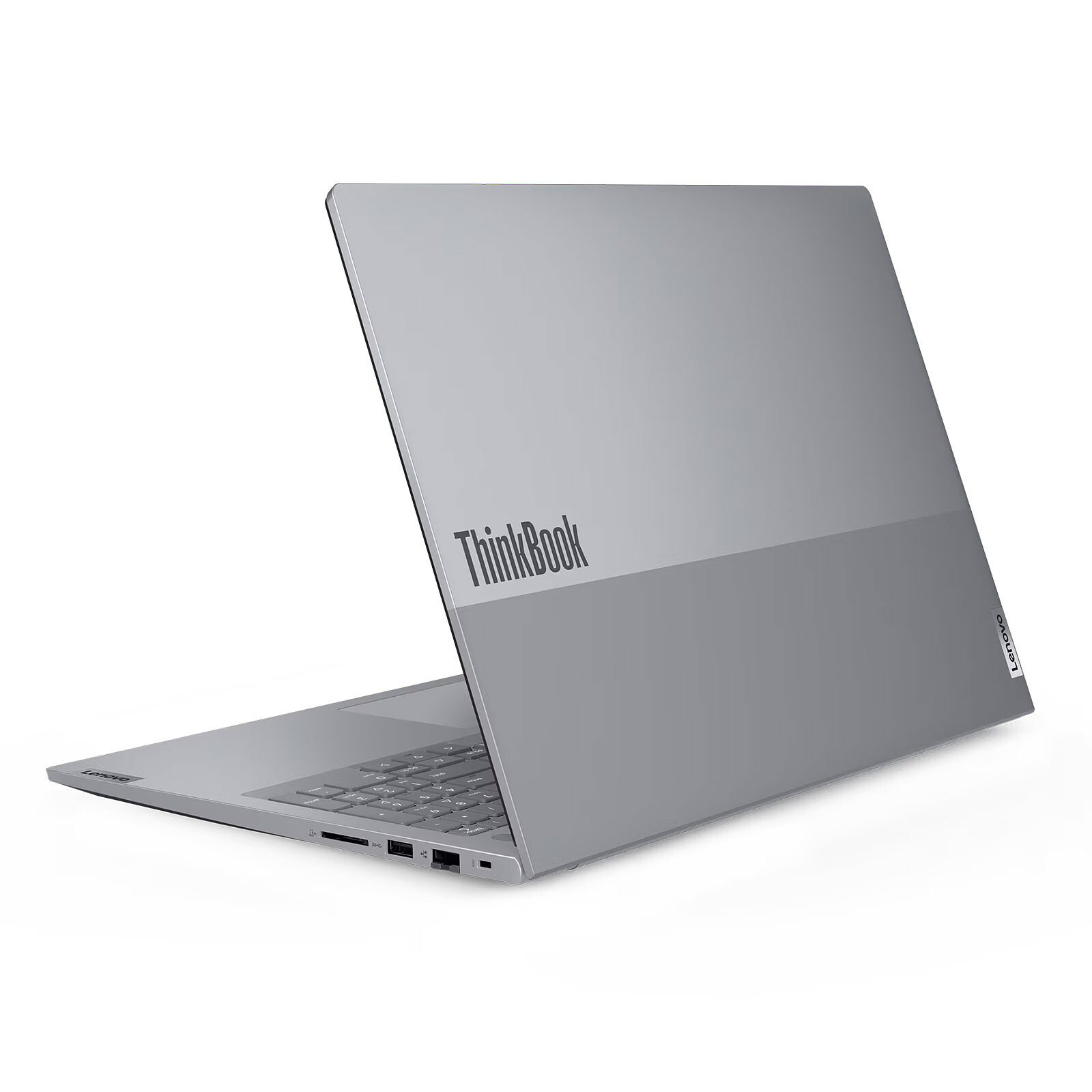 Connectique du Lenovo ThinkBook 16 G8 : HDMI, USB-C et USB 3.0